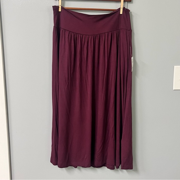 Amazon Essentials Dresses & Skirts - womens skirt size large purple plum fall lenzing ecoveero viscose pockets amazon